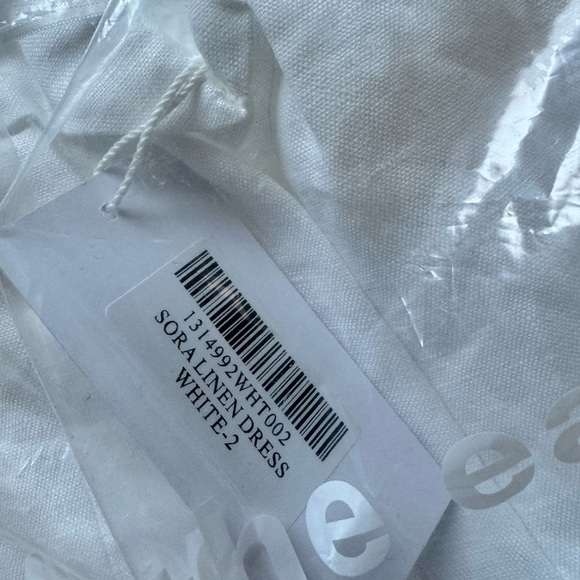 REFORMATION SORA LINEN DRESS WHITE-2 - Picture 5 of 5